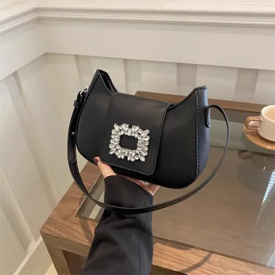 New Fashion Square Buckle Women's Shoulder Bag